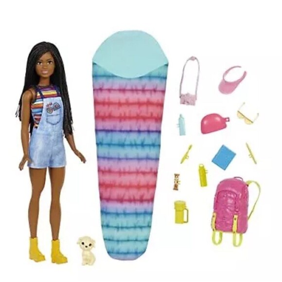 Barbie Doll and Accessories, It Takes Two “Brooklyn” Camping Doll with Pet New - Picture 2 of 8